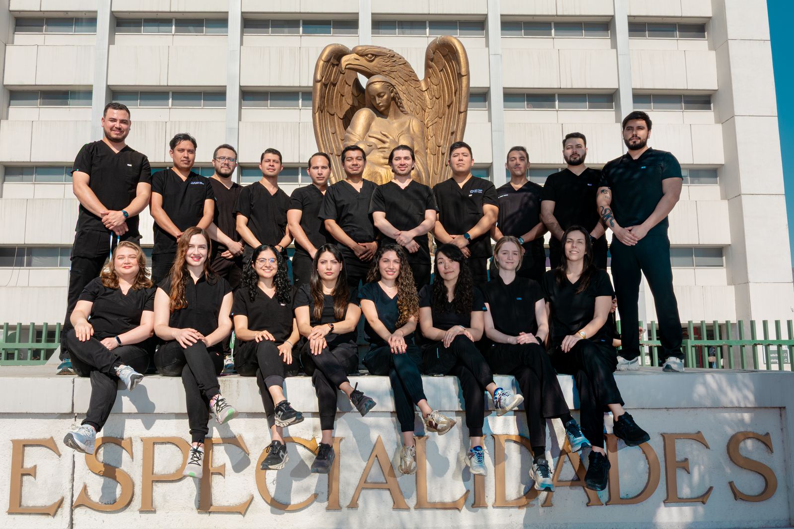 Equipo médico — sesión grupal